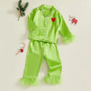 Silky Satin Kids Christmas Pajamas