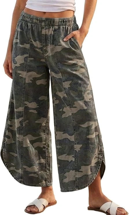 Wide Leg camo lounge Pants