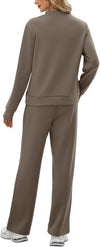 Mock Neck Matching Lounge Set