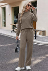 Mock Neck Matching Lounge Set