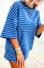 Light Striped Lounge Set