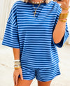 Light Striped Lounge Set