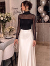 Sheer Long Sleeve Turtleneck Bodysuit