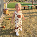 Baby Girl Football Game Day Jumpsuit