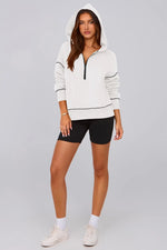 half zip fleece hoodie
