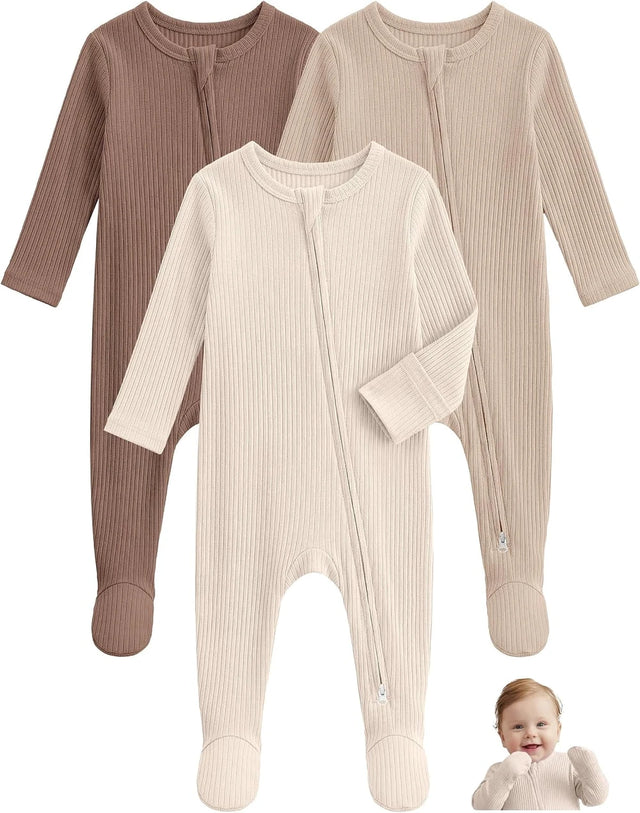 neutral footed pajamas