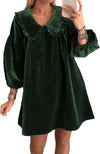 Velvet Babydoll Dress