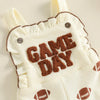 Baby Girl Football Game Day Jumpsuit