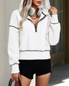 half zip fleece hoodie