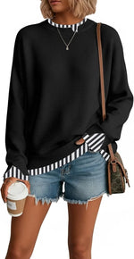 Layered Oversized Fall Sweater
