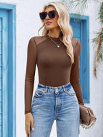 Long Sleeve Mesh Bodysuit