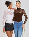 Lace Long Sleeve Bodysuit