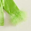 Silky Satin Kids Christmas Pajamas