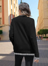 Layered Oversized Fall Sweater