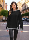 Layered Oversized Fall Sweater
