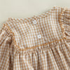 Plaid Infant Romper Headband Set