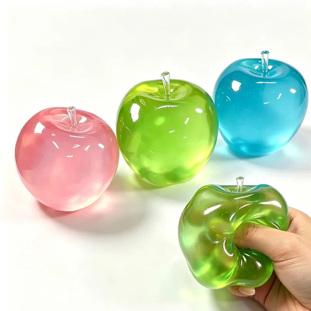 Transparent Apple coconut oil squishy