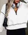 half zip fleece hoodie