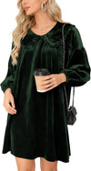 Velvet Babydoll Dress