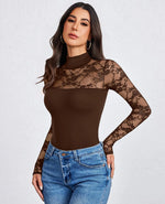 Lace Long Sleeve Bodysuit