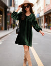 Velvet Babydoll Dress