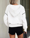 half zip fleece hoodie