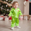 Silky Satin Kids Christmas Pajamas