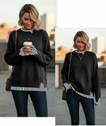 Layered Oversized Fall Sweater