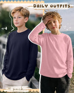 boys long sleeve layering shirts