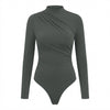 Long Sleeve Ruched Bodysuit