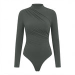 Long Sleeve Ruched Bodysuit