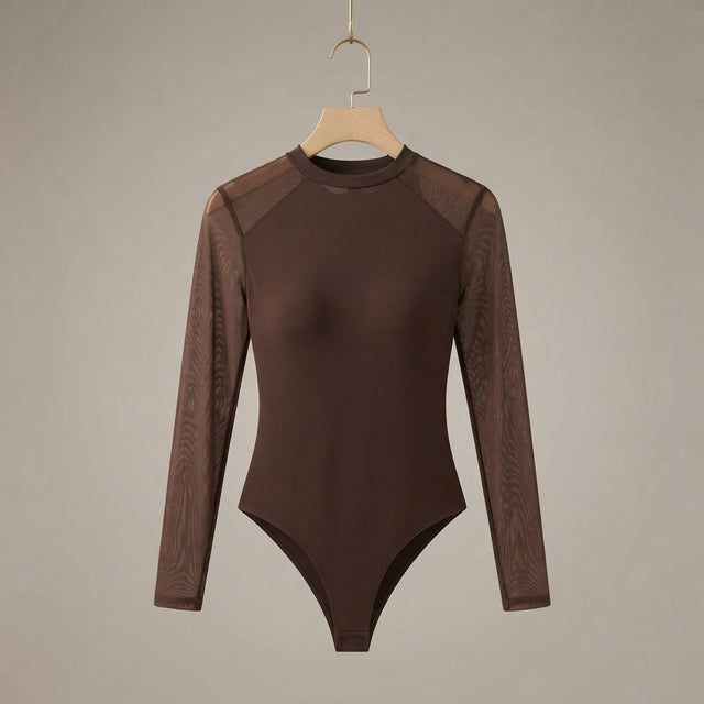 Long Sleeve Mesh Bodysuit